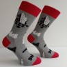 Vzorované ponožky ŠACHY